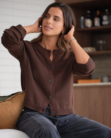 Ceres Life Nelly Long Sleeve Knit Cardi - STUDIO JO STORE